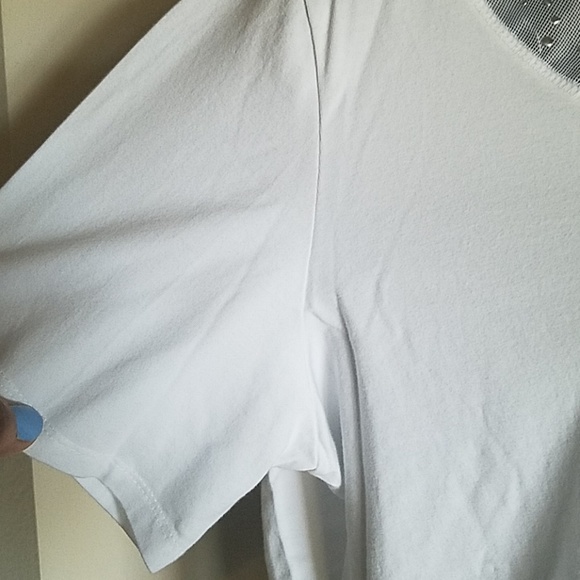 L TanJay, white tee, size L/G - Picture 2 of 5